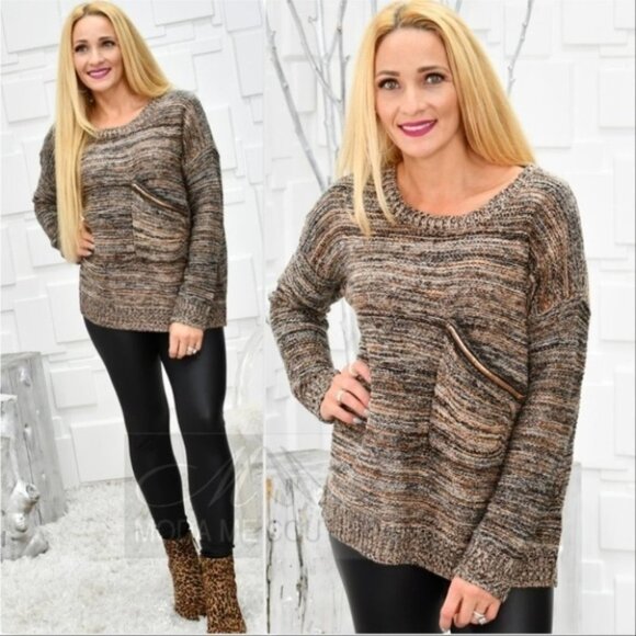 Fall Beauty Light Knit Sweater Top - Picture 1 of 4